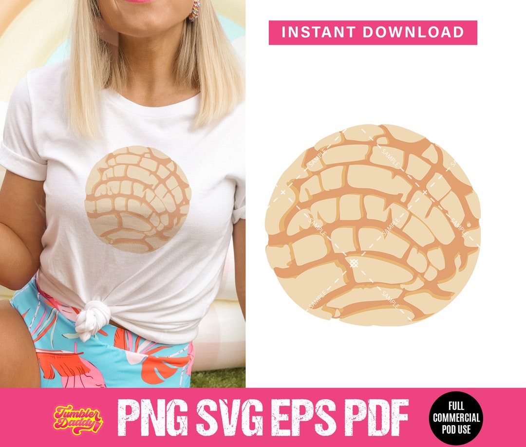 Concha Png, Cafecito Y Chisme SVG, Concha SVG, Mexican Sweet Bread SVG ...