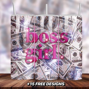 Boss Girl Tumbler Wrap, I&#39;m not Bossy I am the Boss, Girl Boss Tumbler Design, Boss Girl Tumbler Design, 20 Oz Skinny Tumbler Png, Boss Babe