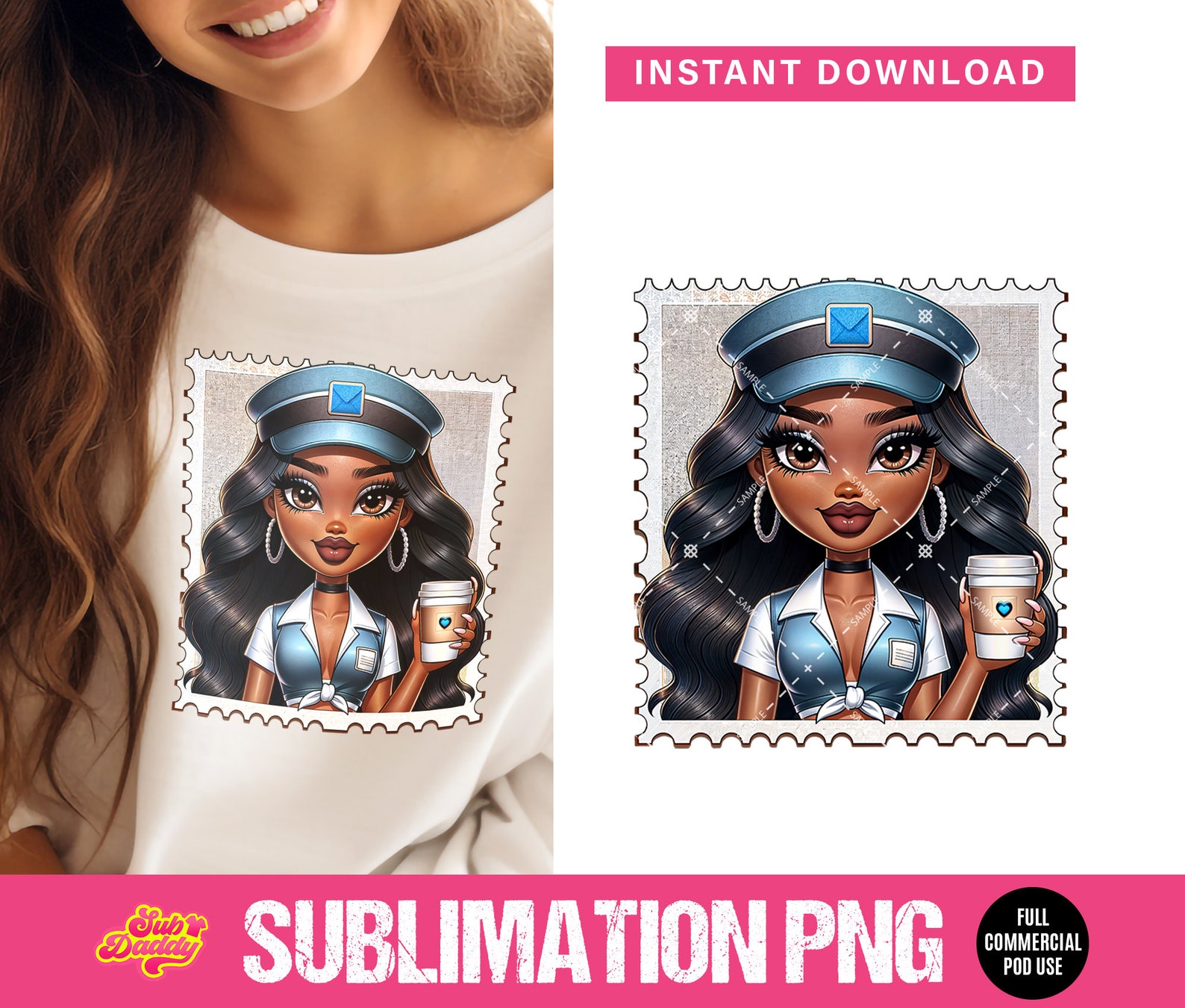 Postal Worker Sublimation Postal Life Design Sublimation PNG, Png Only ...