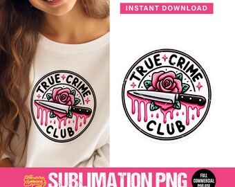 True Crime Club Png, Crime Junkie, Murder Mystery Sublimation Png, Serial Killer Png, Crime Show Png, Descarga digital, Crime Fan Png
