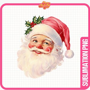 Retro Santa Png | Retro Christmas Png | Vintage Santa Png | Vintage Christmas Png | Christmas Digital Download | Christmas Sublimation File