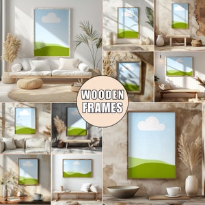 wooden Wallart Mockup for Canva