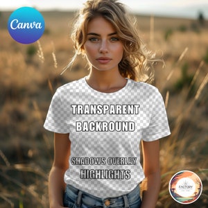 Realistic Canva Shirt Mockup