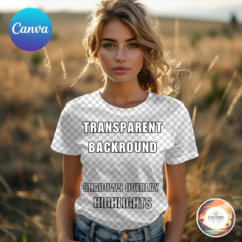 Realistic Canva Shirt Mockup