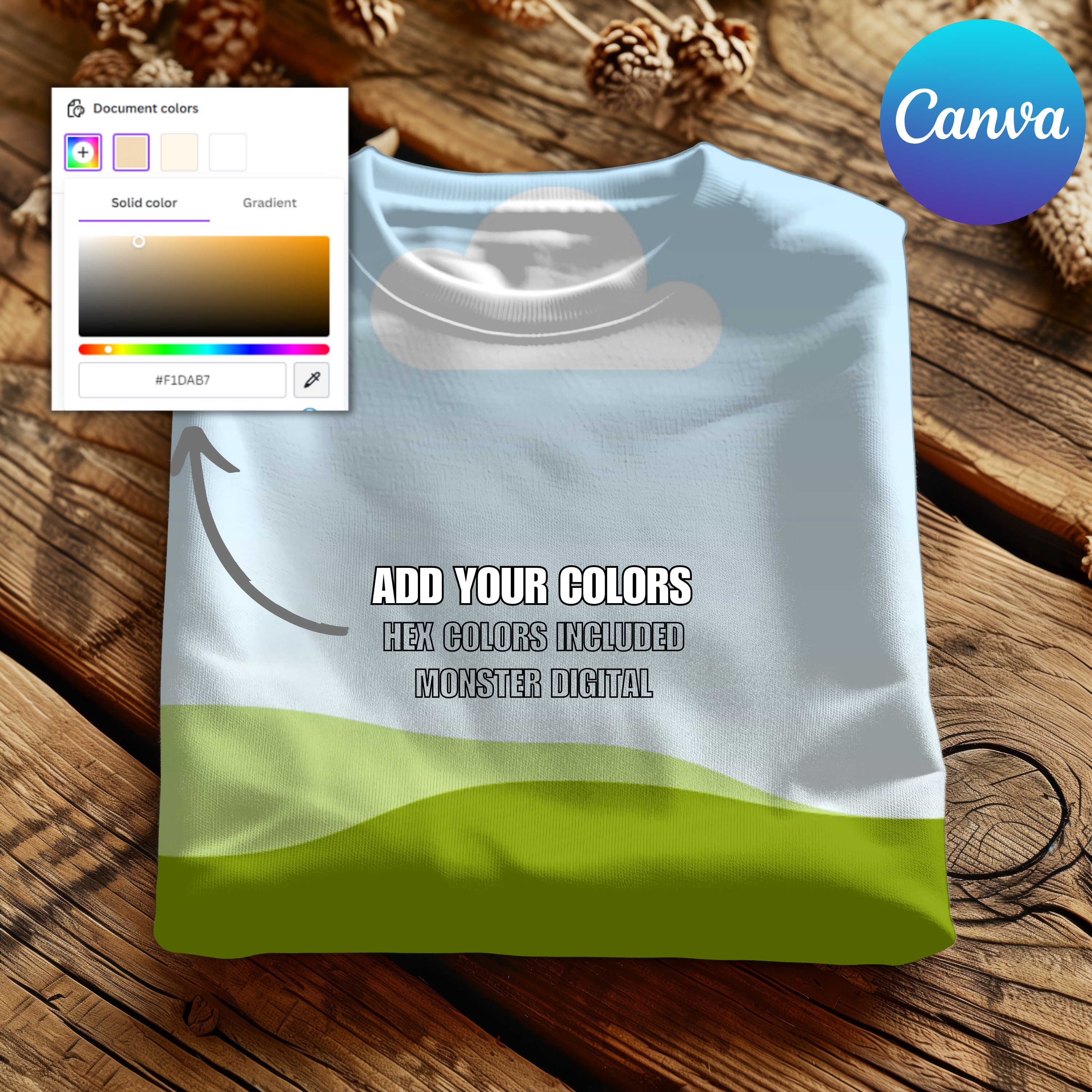 Gildan 18000 Sweatshirt Mockup: Canva Template + Tutorial - Etsy