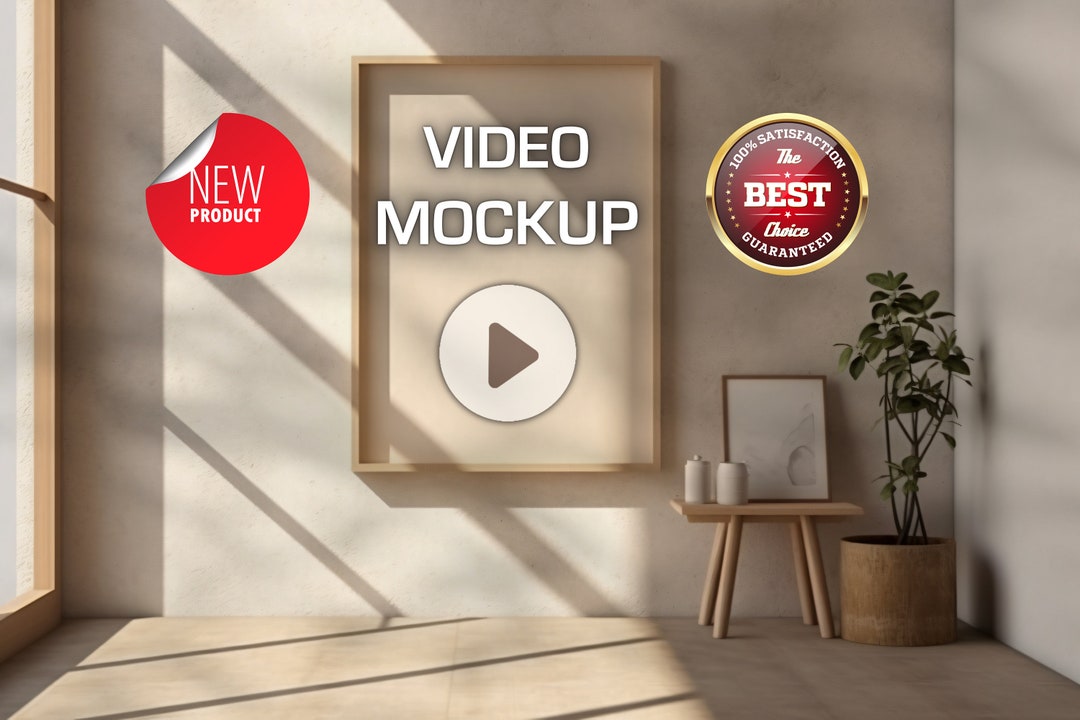 Video Frame Mockup Shadow Overlay Animation Mockup Frame Photoshop ...