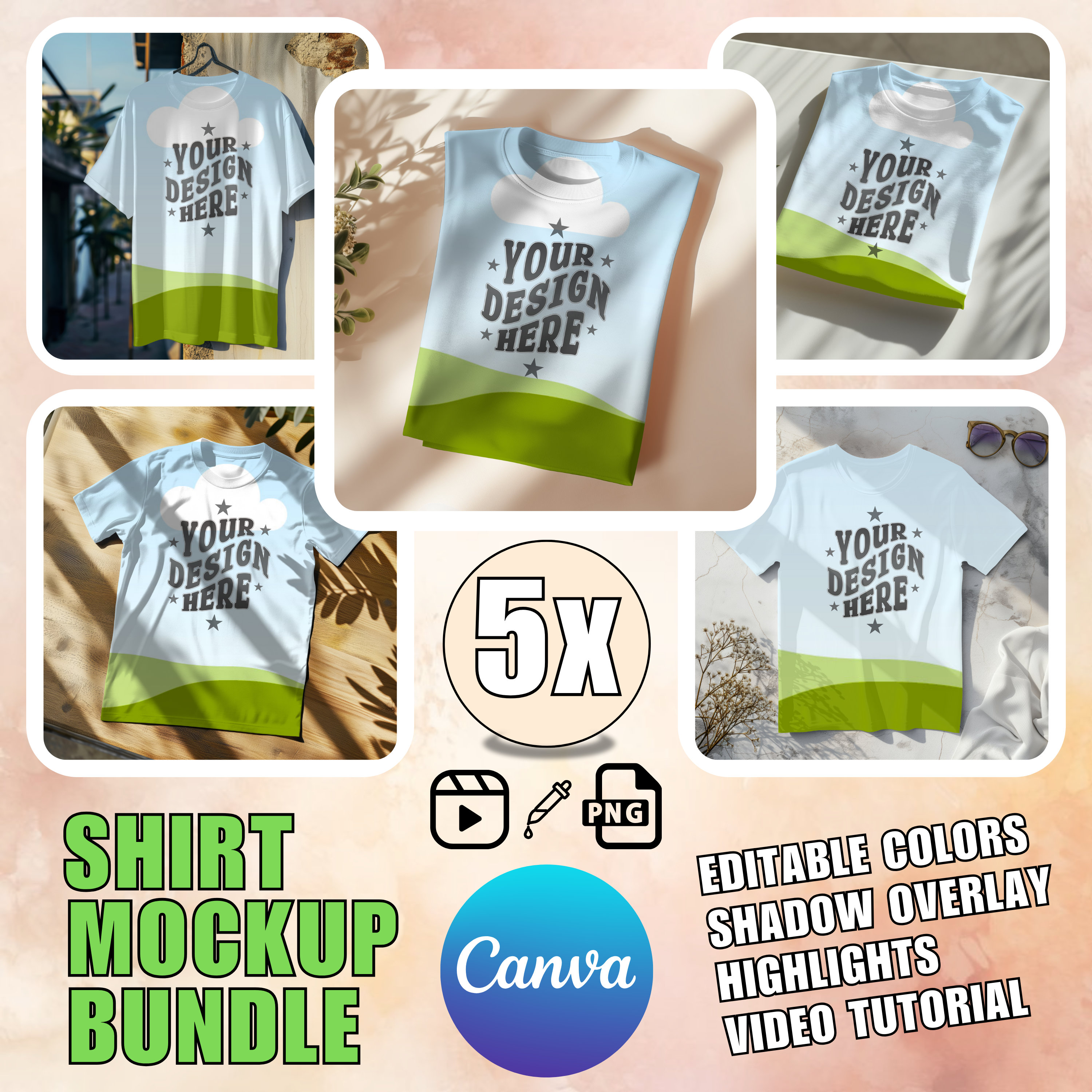 Canva Mockup Bella + Canvas 3001 Canva Mockup tShirt Bella Canvas 3001 Mockup Canva Editable T-shirt Color Mockup Shirt Custom Mockup