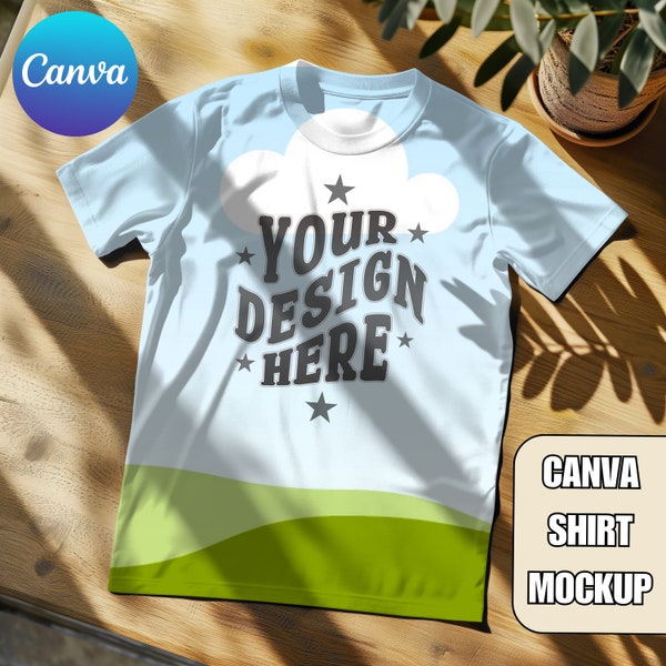 Shirt Mockup CANVA Bella Canvas 3001 Mockup Full Editable Shirt Color Template Canva T-shirt Custom Mock up 3001 Color Mockup Canva