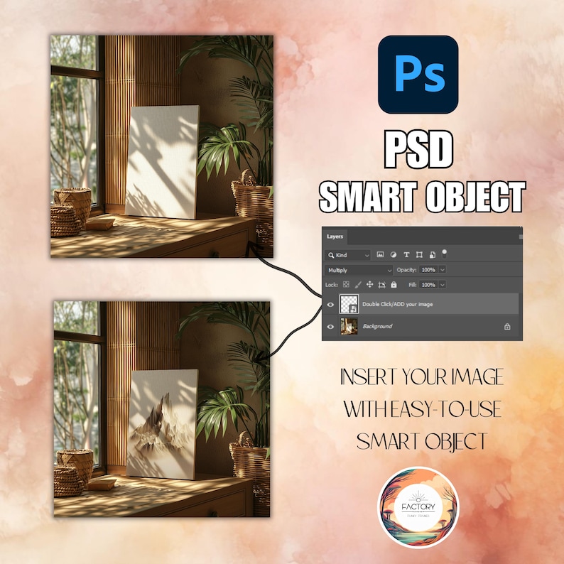 PSD Canvas Poster