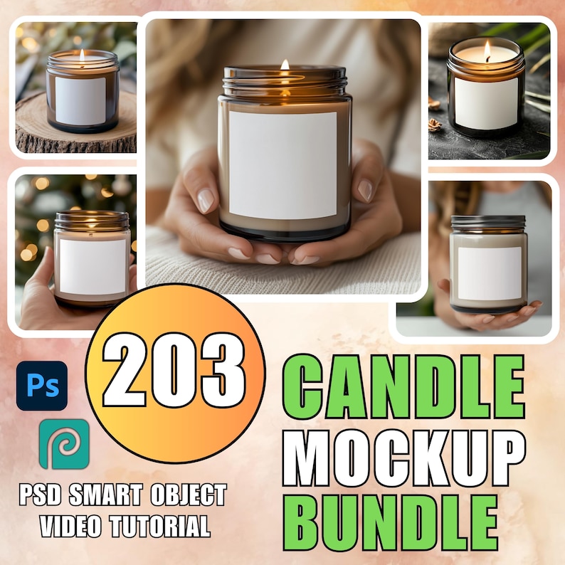 Candle Mockup Bundle