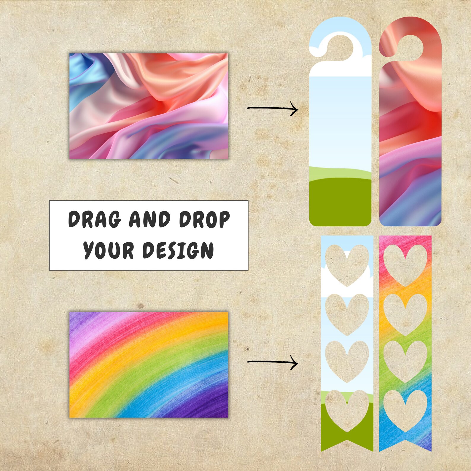Bookmark Template: Canva Editable Frames for Junk Journals (digital ...
