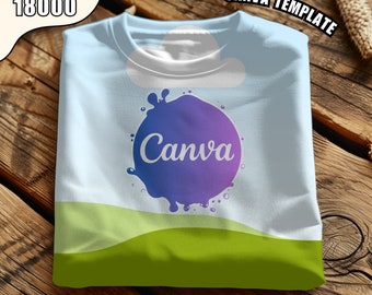 Gildan 18000 Sweatshirt Mockup: Canva Template + Tutorial - Etsy