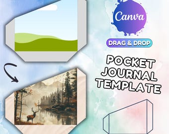 Modello Canva Junk Journal Pocket: design a portfolio personalizzato (download digitale)