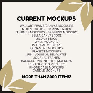 3267+ Whole Shop Ultimate Mega Mockup Bundle: Mockups, Canva Templates & PSDs image 4