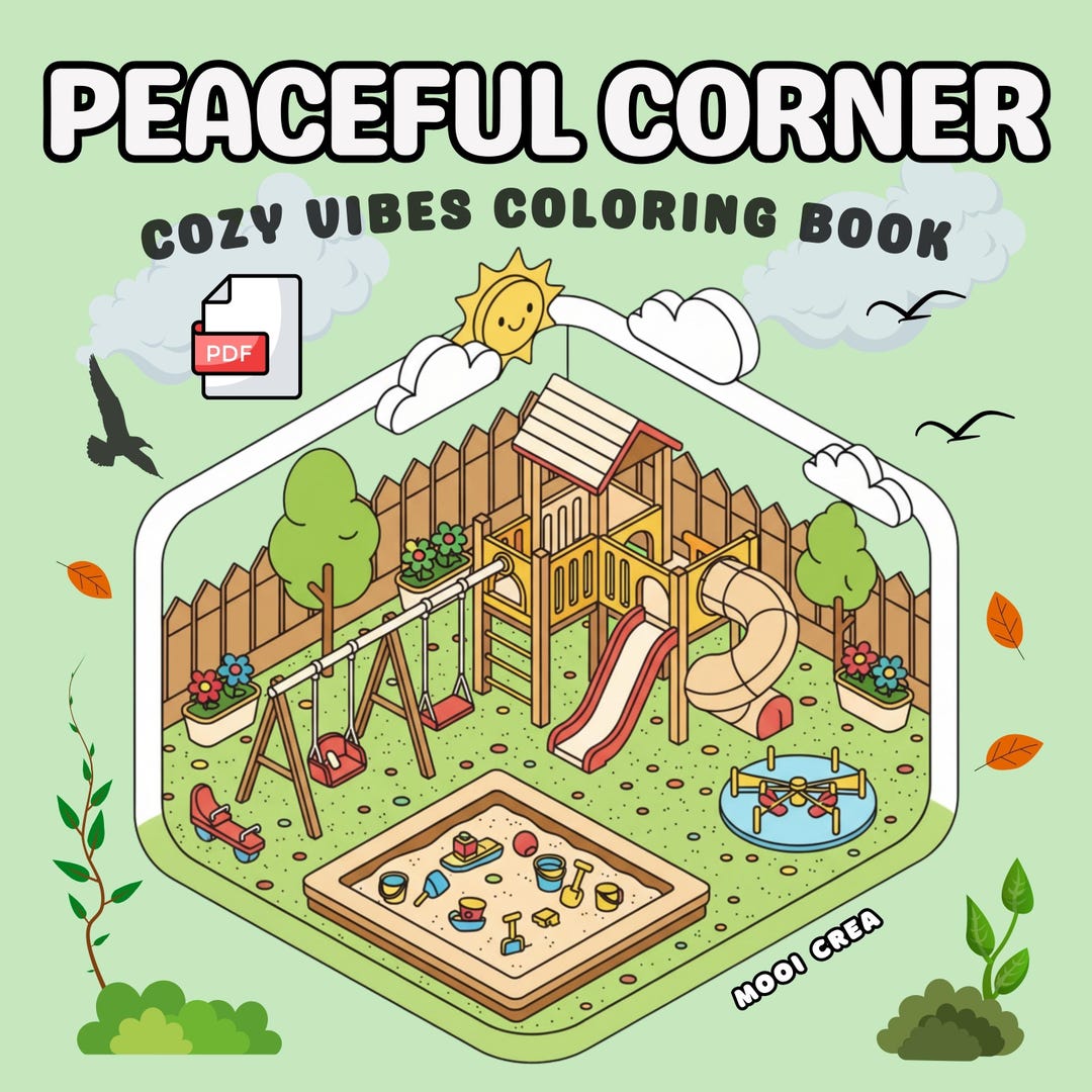 Peaceful Corner: Cozy Coloring Book for Adults and Teens (PDF Download ...