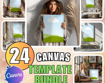 Canvas Templates Bundle: Canva WallArt Templates (Digital Download)