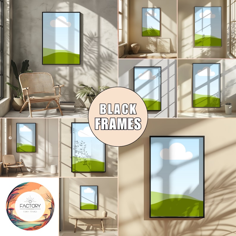 black Frame Templates