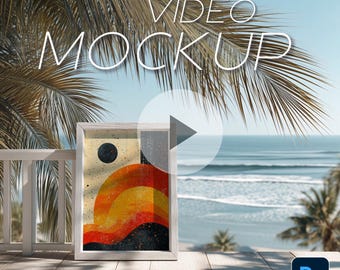 Animated Frame Mockup: Wall Art Video (PSD)