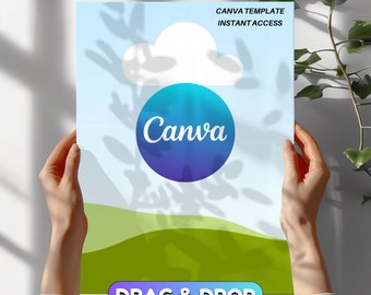 Drag & Drop Poster Mockup: Canva Template + Tutorial