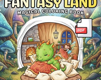 Kraina Fantazji: Bajkowa Kolorowanka dla Dzieci i Dorosłych (Pobierz PDF)