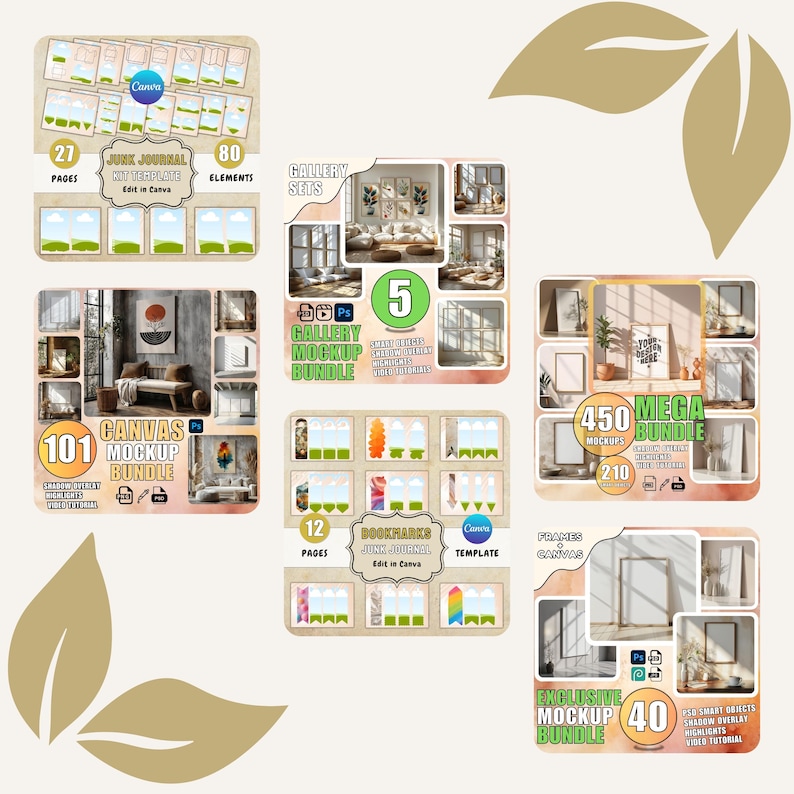 Whole Shop Journal Mockups