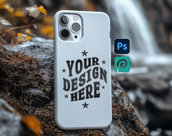 Tough Case Mockup: PSD Template for Photoshop (Digital Download)