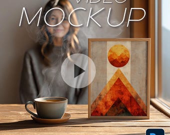 Animated Wall Art Mockup: Frame Mockup Video PSD for Photoshop (Digital Download)