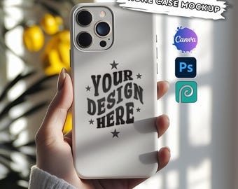 Phone Case Mockup: Canva & Photoshop Template + Tutorial (PSD)