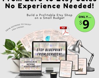 Etsy Shop Startup Course: Digital Product Sales, Mockups & SEO (PDF Guide + Bonus Templates)