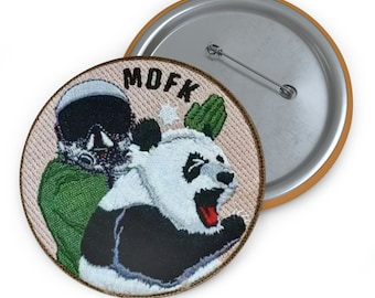 MDFK Panda Scramble Taiwan Air Force Badge Pin Buttons