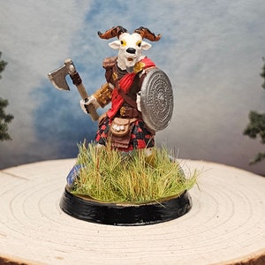 MacBah Clan Chiefton Warrior with Axe on The Battlefield Hand Painted RPG Tabletop gaming Fantasy