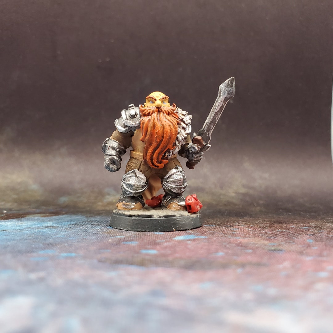 Gimli Dwarven Warrior Hand Painted LOTR RPG Tabletop Gaming Etsy