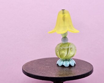 Lemon and Lime Lamp Hand Made Scale 1:24 1/2 Dollhouse Miniatures