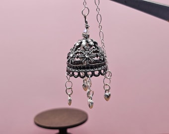 Hearts and Diamond Chandelier Hand Made Scale 1:24 1/2 Dollhouse Miniatures