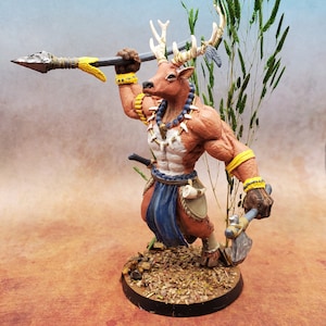 Stag Minotaur Finished Hand Painted Mighty Labyrinth Warrior