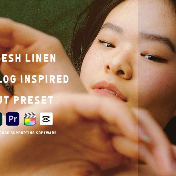 Film inspired "Fresh Linen" LUT preset | Color grading | For photography and video | Filter | Cinematic | Analog, Soft look