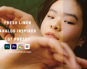 Film inspired "Fresh Linen" LUT preset | Color grading | For photography and video | Filter | Cinematic | Analog, Soft look