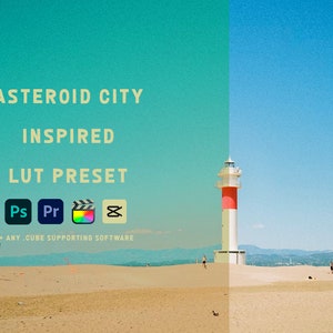 Wes Anderson &quot;&quot;Asteroid City&quot;&quot; Inspiriert LUT Preset | Farbabstufung | Für Fotografie und Video | Filter | Filmisch
