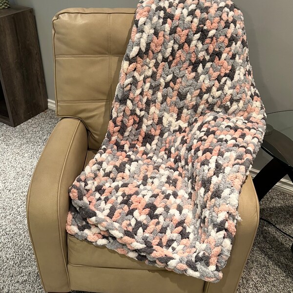 Chunky Knit Blanket Etsy Canada