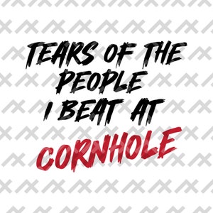 Direitos de se gabar do campeão de Cornhole - Design de declaração ousado, download digital para camisas e acessórios, eps/svg/png/pdf