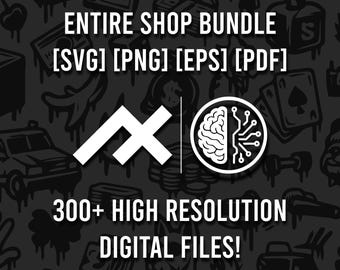 Streetwear SVG Bundle: 300+ B&W Vector Art, Hip Hop Clipart (Commercial Use)