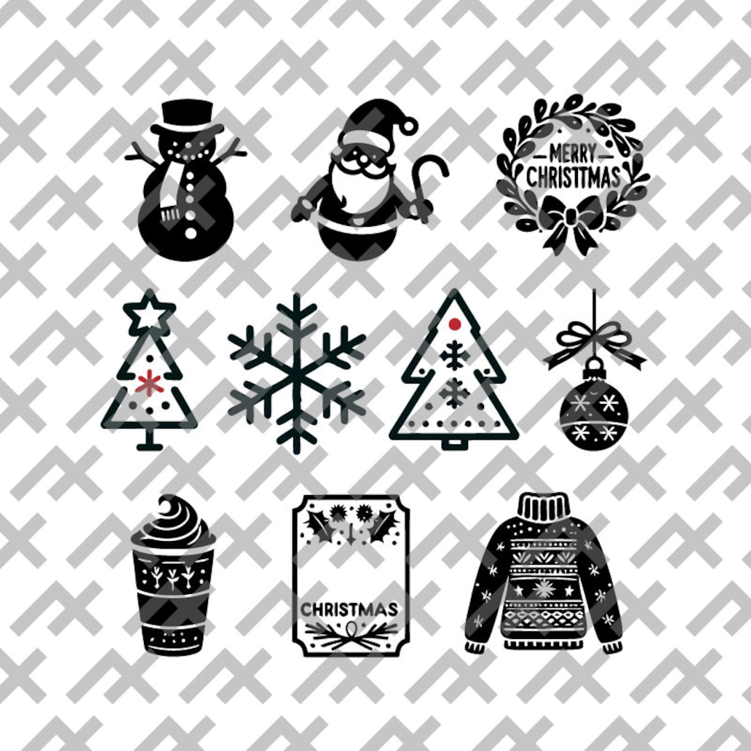 Christmas Cricut SVG Pack - Festive Cut Files for DIY Holiday Decor ...