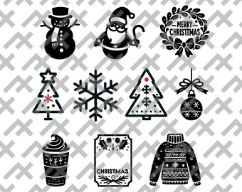 Christmas SVG Cut Files: Holiday Decor, Ornaments, Apparel (Digital Download