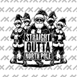 Rap Hip-Hop Elfen SVG svg/png/dxf/pdf - Urban Christmas Crew - Digital Download X-MAS Weihnachten Download
