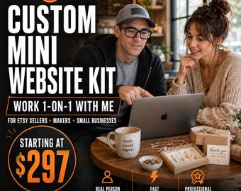 Custom Mini Website Kit, Small Business Landing Page, HTML CSS JS Files (Digital Product)