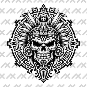 Herb wojownika azteckiego svg png eps pdf