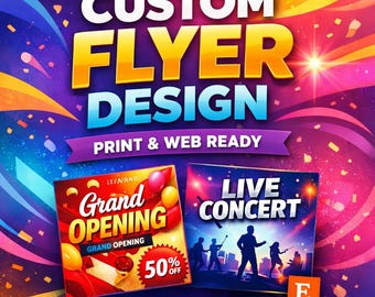Custom Flyer Design – Print & Web Ready (Digital Deliverable)