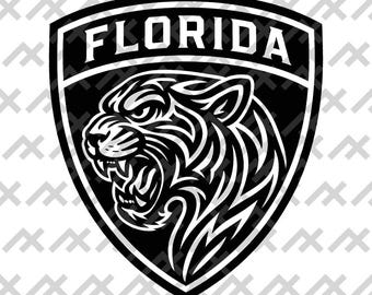 Tribal Panther Shield SVG: Florida Pride Tattoo Design (Digital Download)