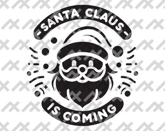 Jolly Santa Claus SVG – Festive Holiday Graphic (Digital Download)