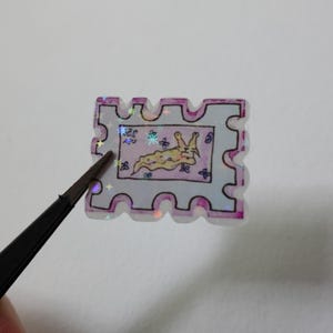 Dumme Bananenschnecke Vintage Stempel! Holo Sommermotiv für Autos, Wasserflaschen, Scrapbooks und vieles mehr